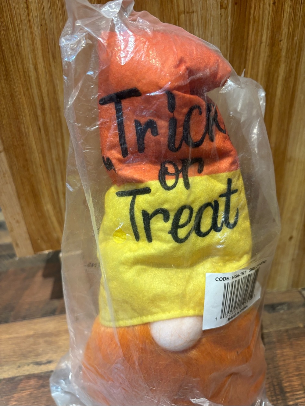 Candy corn trick or treat gnome-new